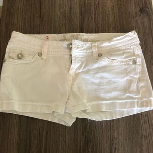 White sparkle  Jean shorts